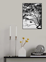 A river flows eastward in spring Poster och Canvastavla