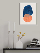 Bubble Teal Tan.png Poster och Canvastavla