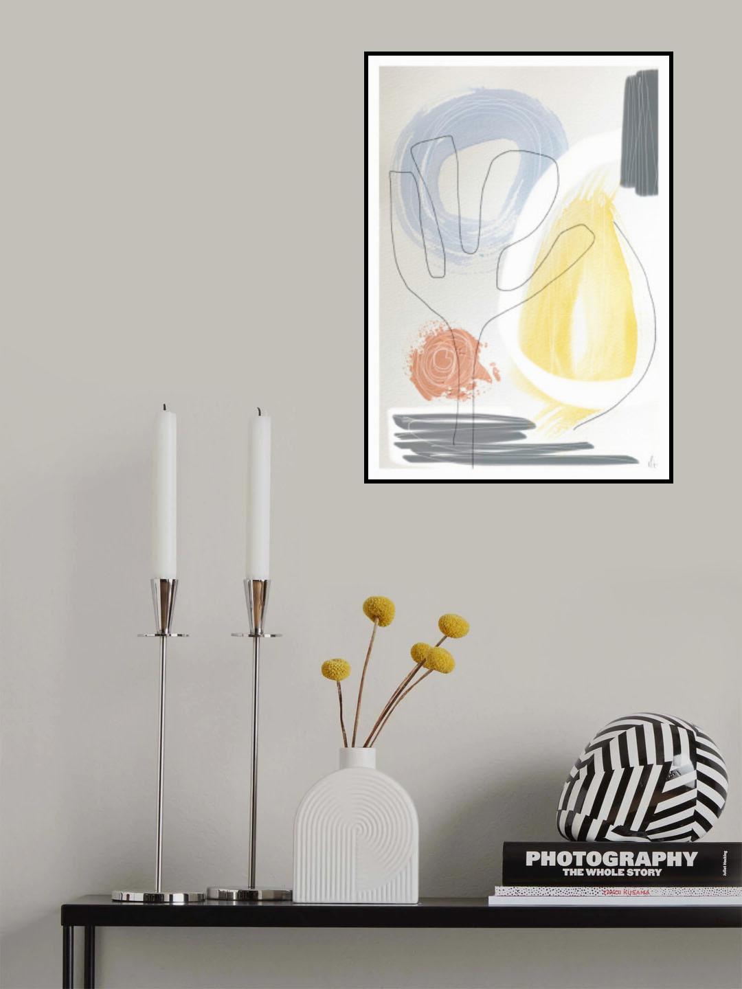 Light Abstract Poster och Canvastavla