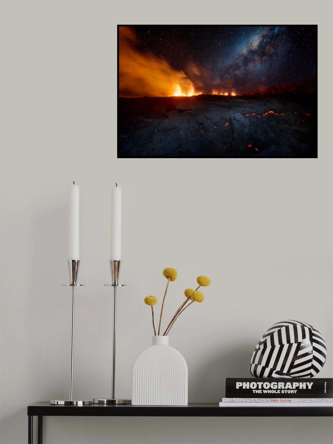 Fire and sky !!! Poster och Canvastavla