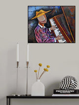 Piano Man Poster och Canvastavla