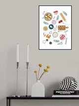 Italian Food Poster och Canvastavla