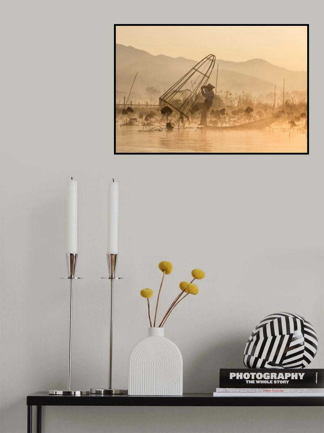 Good Morning, Let's Fishing! Poster och Canvastavla
