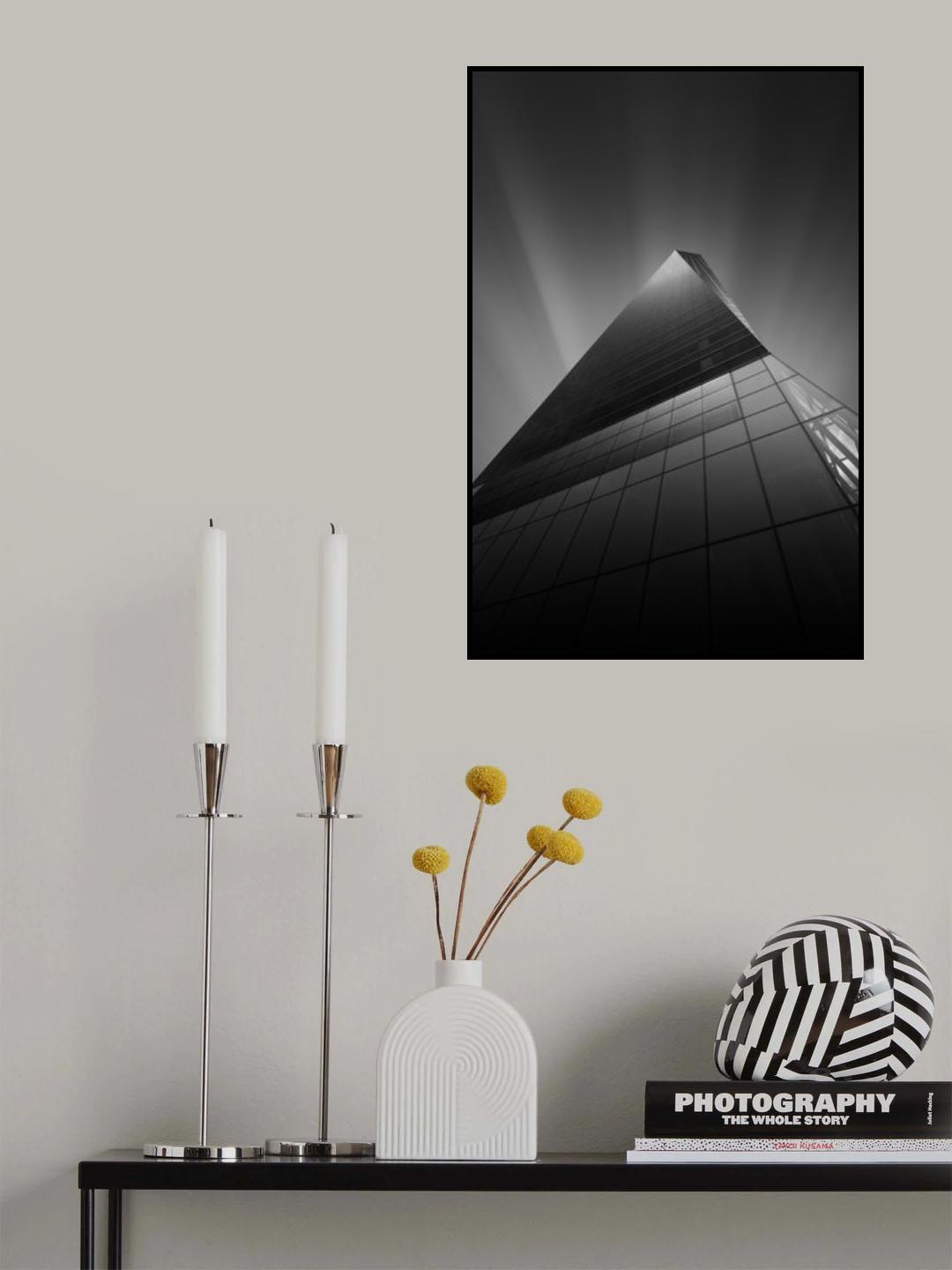 Dark glass tower Poster och Canvastavla