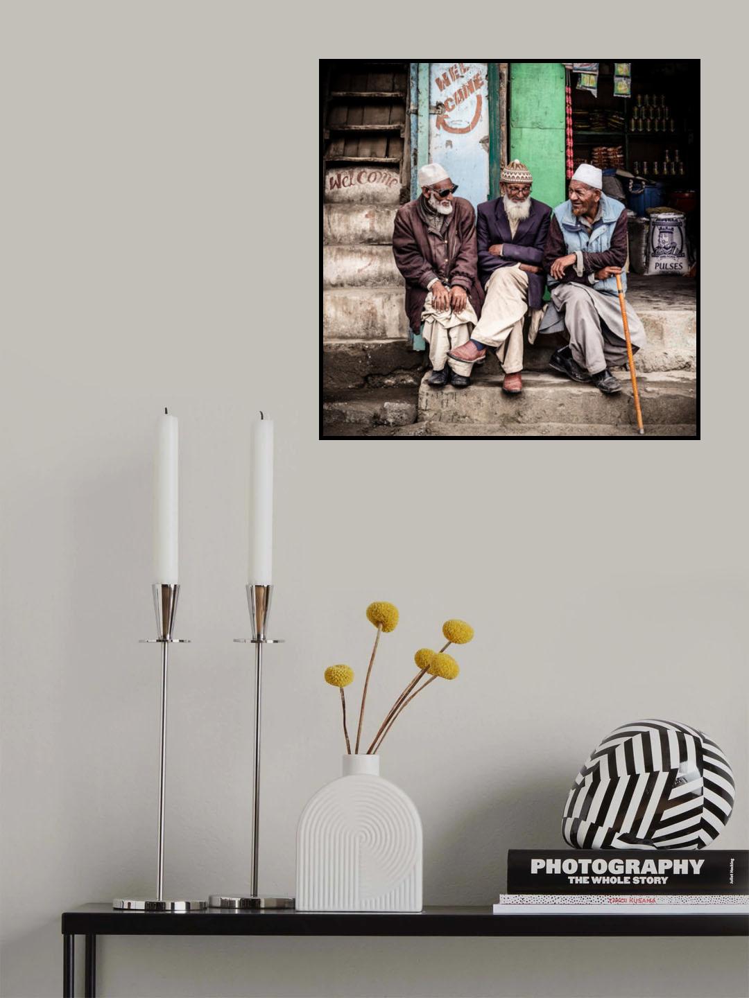 Three men from Dras Poster och Canvastavla