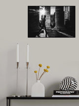Walking between lights and shadows Poster och Canvastavla