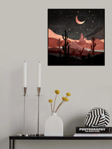 Western Night Poster och Canvastavla