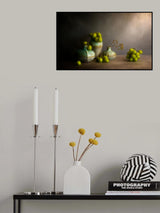 Grape with  Green vase Poster och Canvastavla