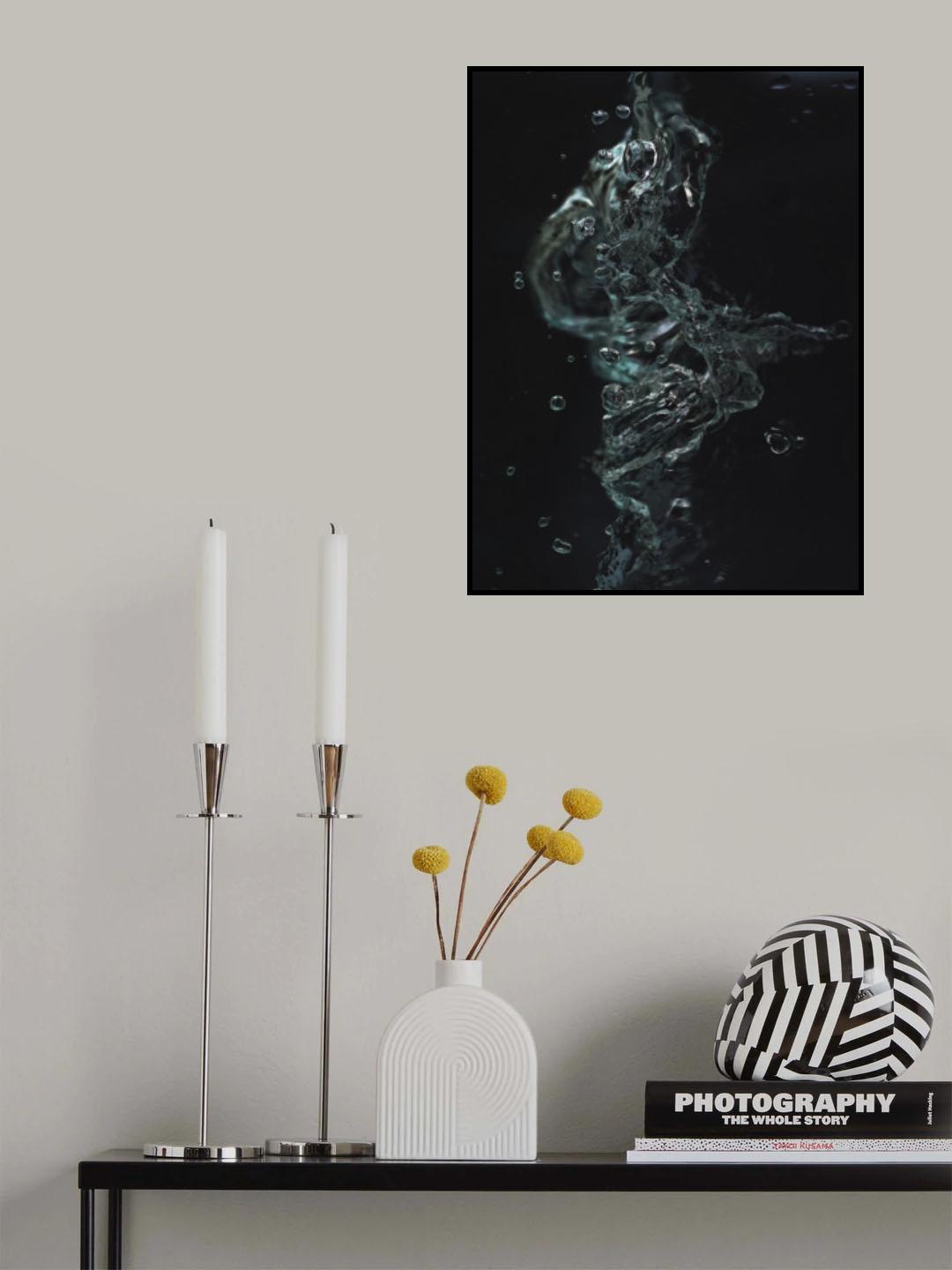 Aqua No3 Poster och Canvastavla