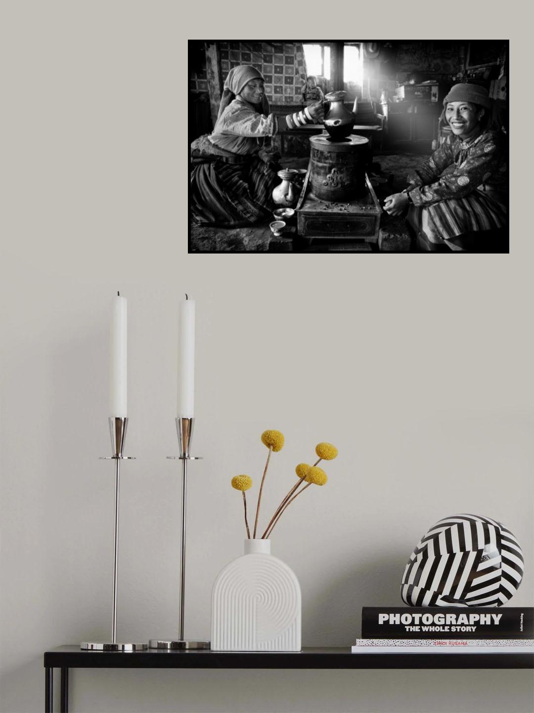 Tea Time Poster och Canvastavla