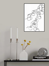 Branch of persimmons Poster och Canvastavla