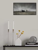 Black Church and Lonely Cross Poster och Canvastavla