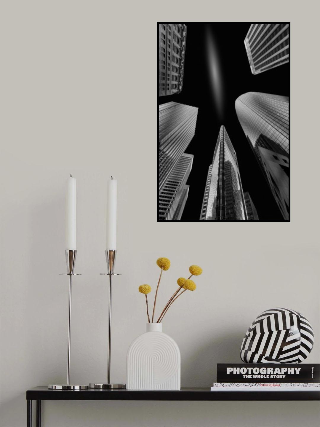 Downtown Skyscrapers Poster och Canvastavla