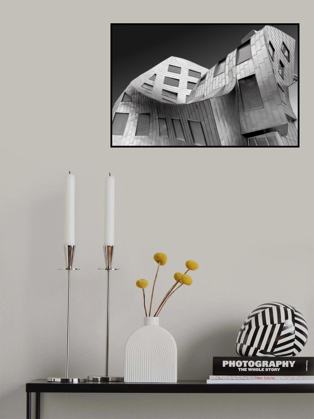 Frank Gehry Iconic Curve Poster och Canvastavla