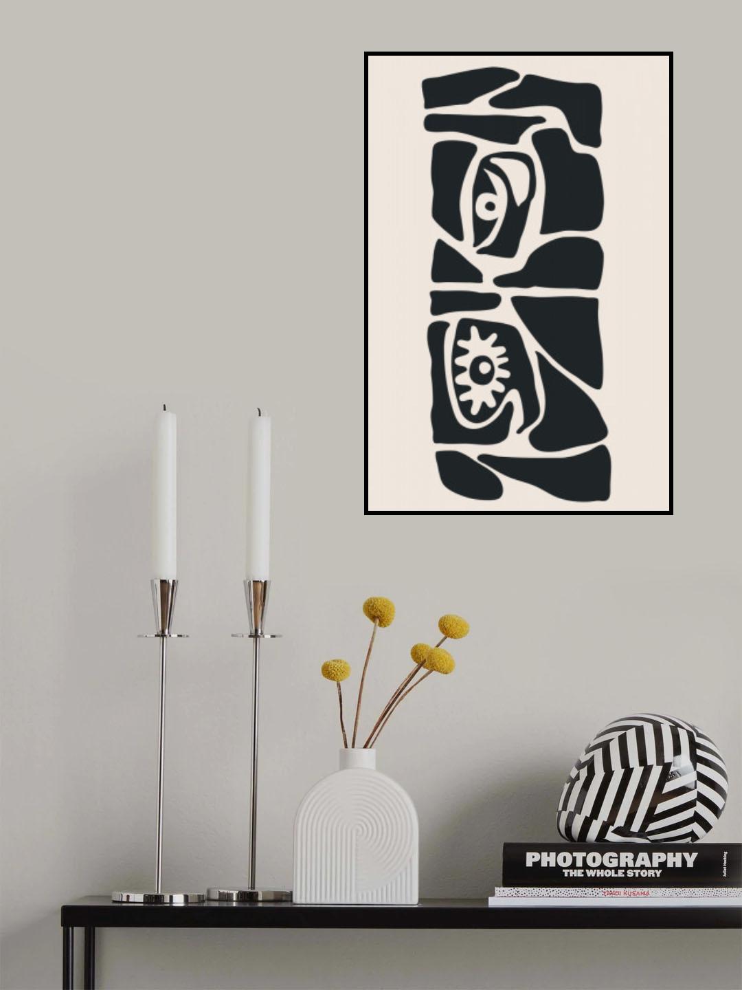 Abstract Face Series #6 Poster och Canvastavla