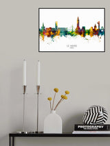 Le Havre France Skyline Poster och Canvastavla