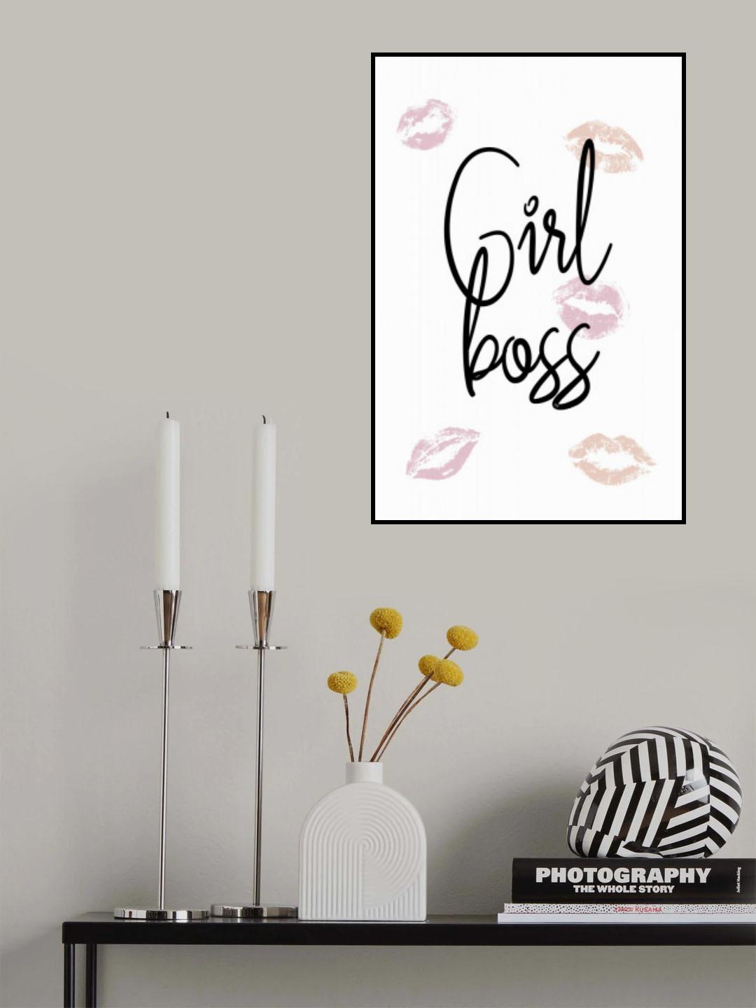 Girl Boss Poster och Canvastavla