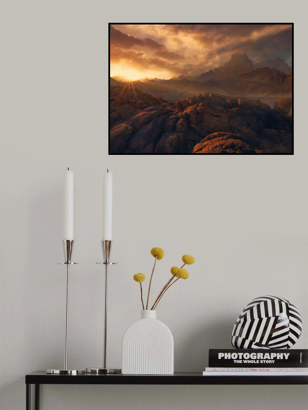 Fire Sky Poster och Canvastavla