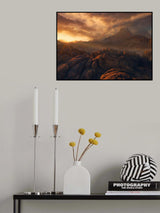 Fire Sky Poster och Canvastavla