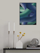 Blue and Green Wire Poster och Canvastavla