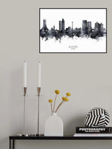 Algiers Algeria Skyline Poster och Canvastavla