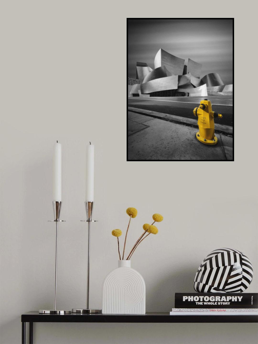 Walt Disney Concert Hall Poster och Canvastavla