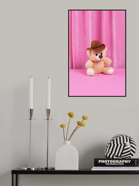 Cowboy teddy bear Poster och Canvastavla