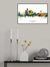 Chattogram Bangladesh Skyline Poster och Canvastavla