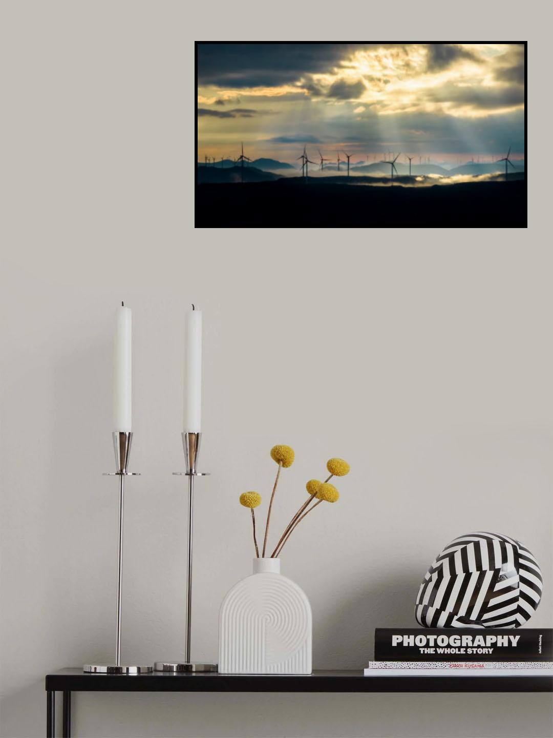 Morning Windmill Poster och Canvastavla
