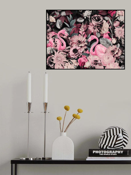 Flamingo Garden No2 Poster och Canvastavla