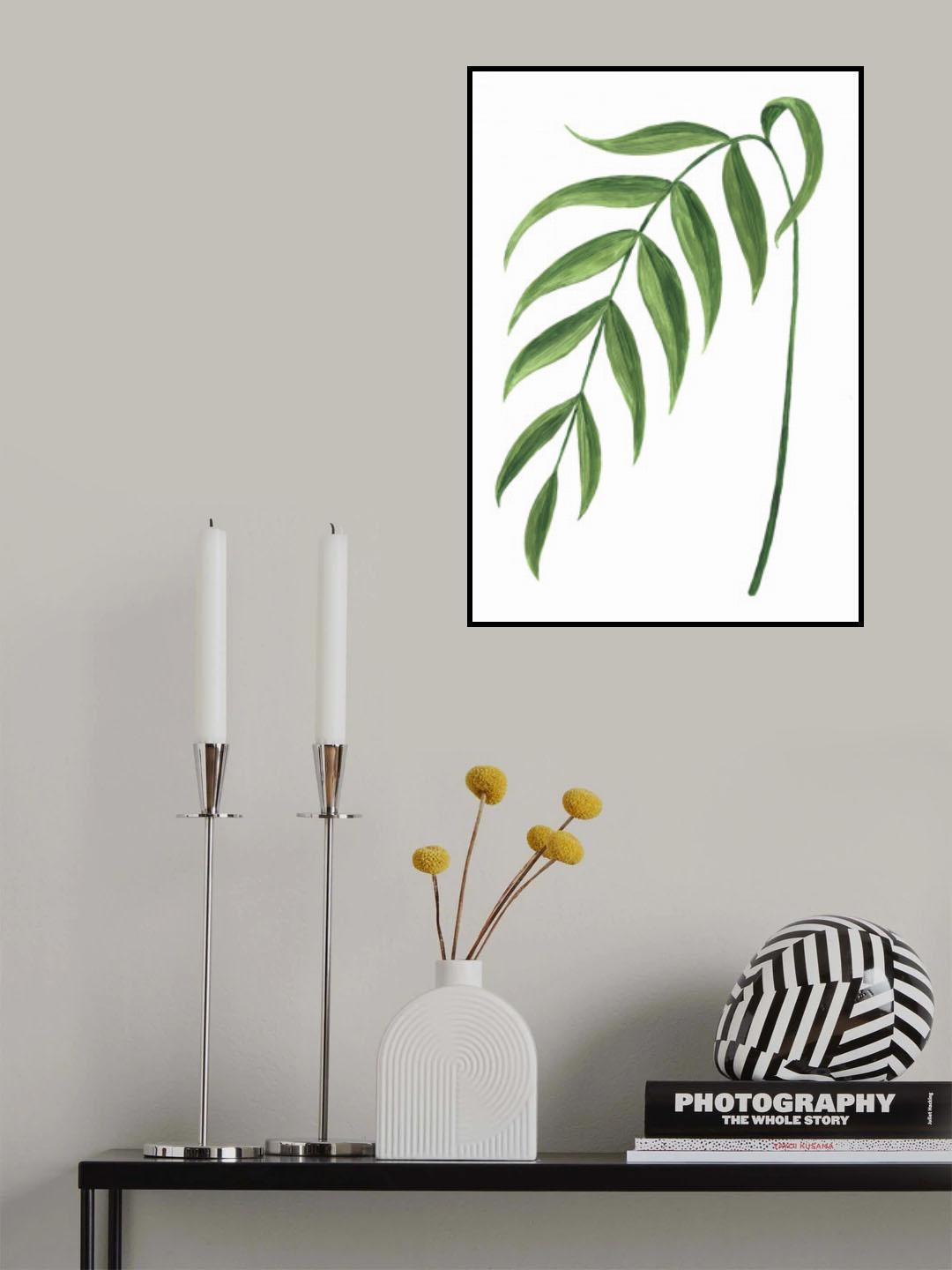 Leire green branch Poster och Canvastavla