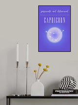 Capricorn Zodiac Print Art Poster och Canvastavla