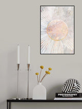 Sun worship golden universe Poster och Canvastavla
