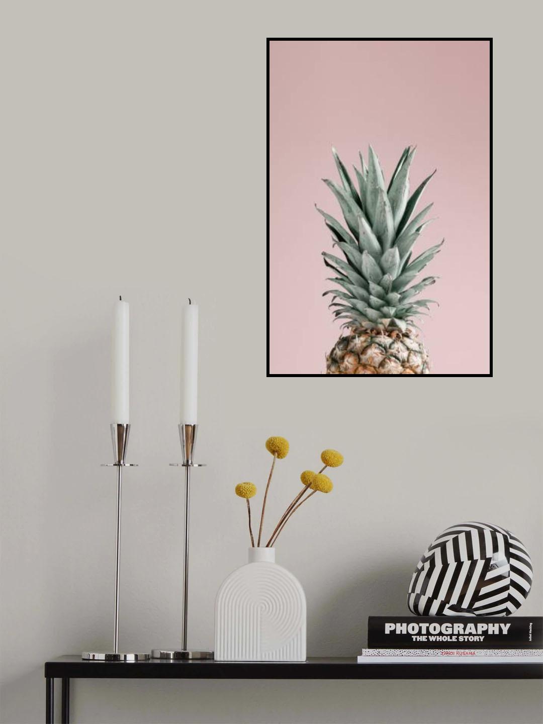 Pineapple Pink 01 Poster och Canvastavla