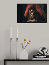A lady with an orange hat Poster och Canvastavla