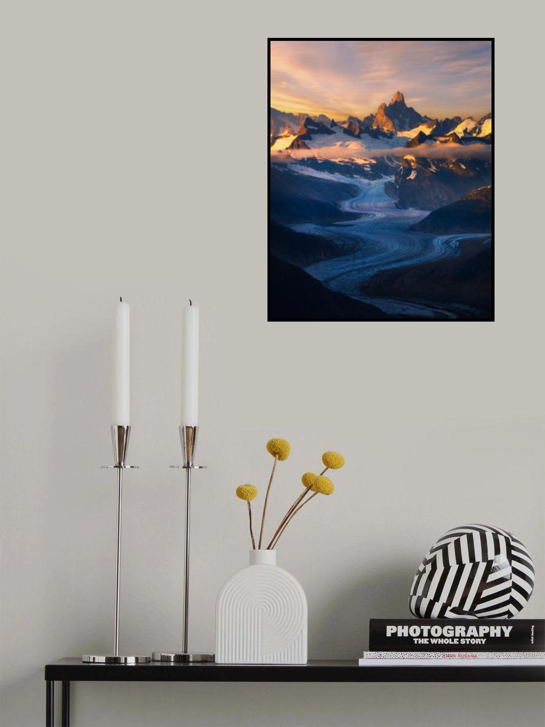 S curve glacier Poster och Canvastavla