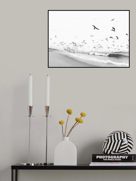 Seascape BW Poster och Canvastavla