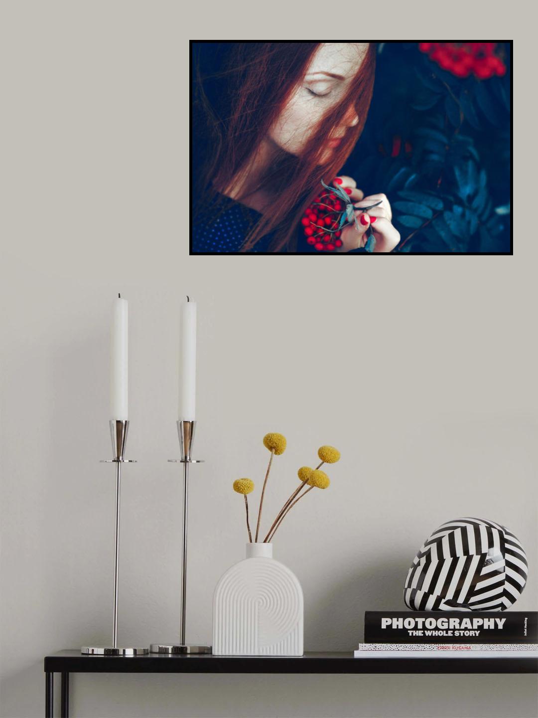 Red berries Poster och Canvastavla