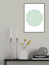 Mandala Green Poster och Canvastavla