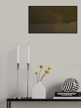 Hungry birds following tractor Poster och Canvastavla