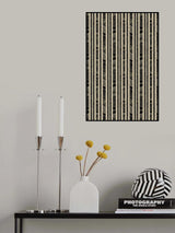 Beige Striped Pattern Poster och Canvastavla