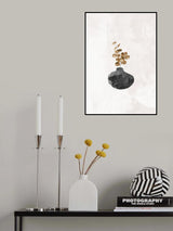 Black and gold house plant 4 Poster och Canvastavla
