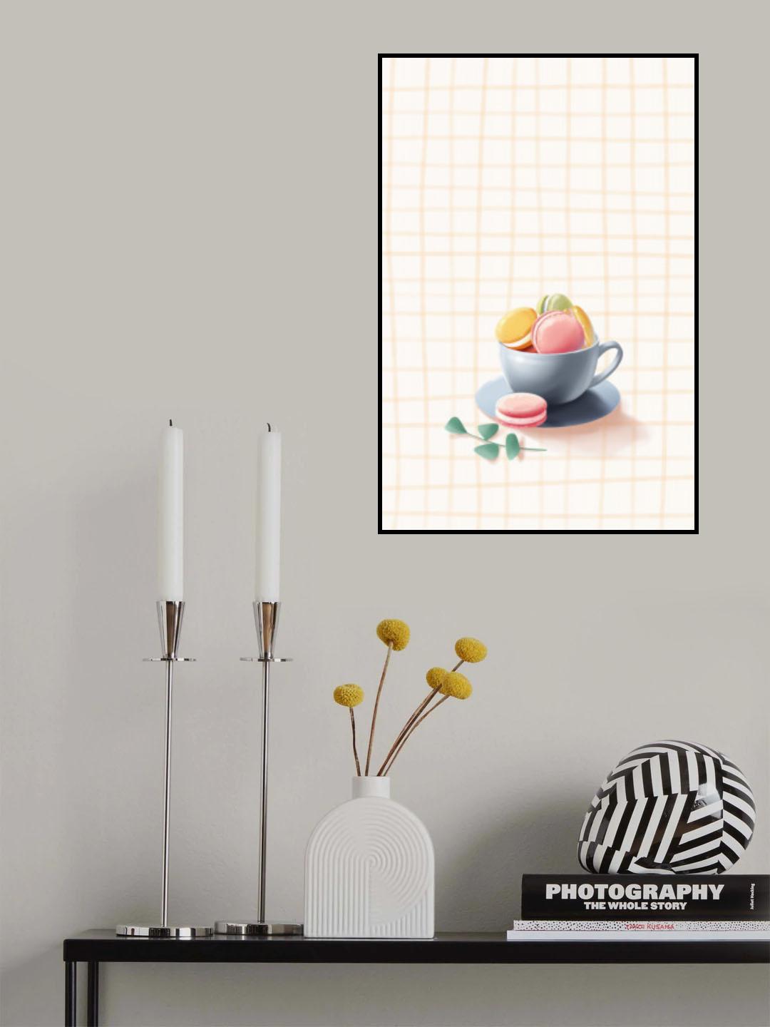 Colourful Macarons Lock Poster och Canvastavla