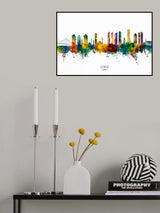 Izmir Turkey Skyline Poster och Canvastavla