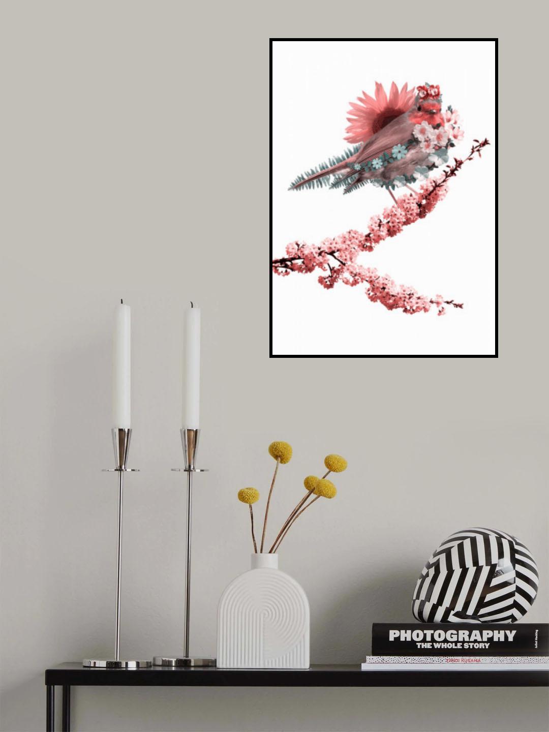 Blooming Bird Poster och Canvastavla