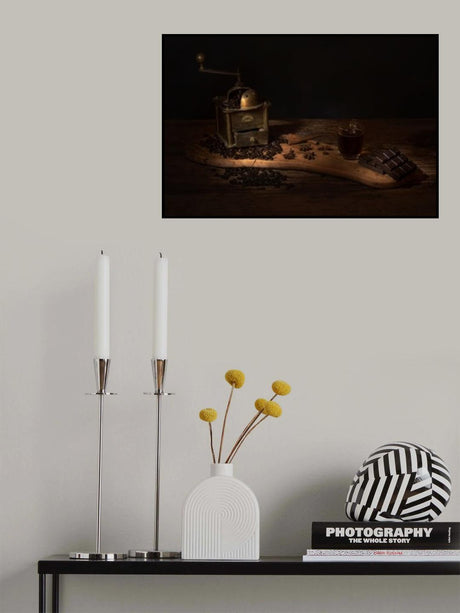 Gradients in brown . Poster och Canvastavla