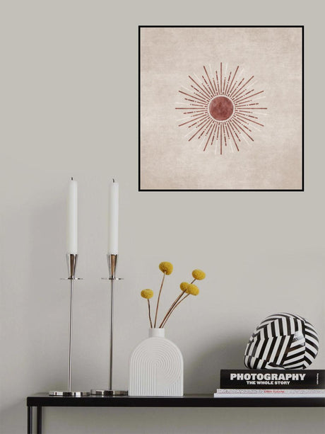 Bej Sun Poster och Canvastavla