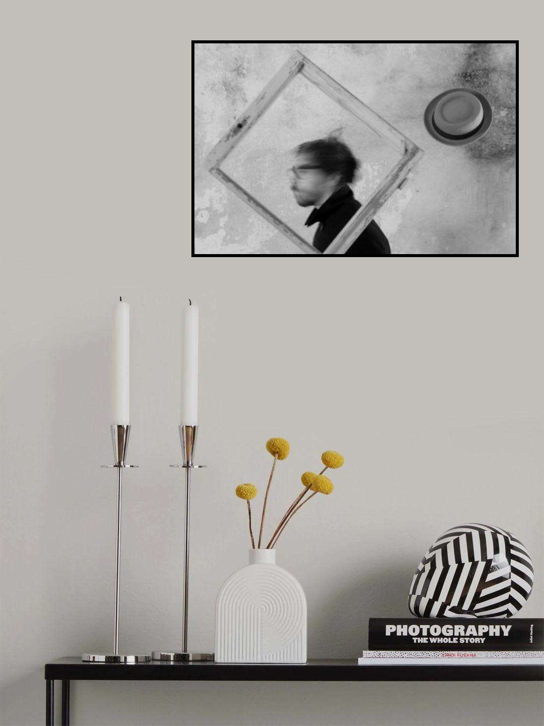 Man with a hat Poster och Canvastavla