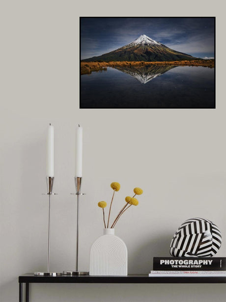 Mount Taranaki - A Starry Night Poster och Canvastavla