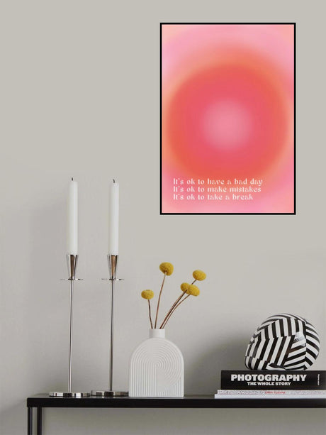 Motivational Aura Poster Poster och Canvastavla